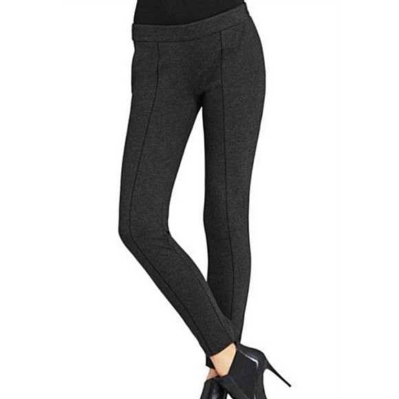 CAbi Dark Gray Aubrey Ponte Side Zip Skinny Stretch Pants #967 Women's Size 2 - Picture 1 of 12